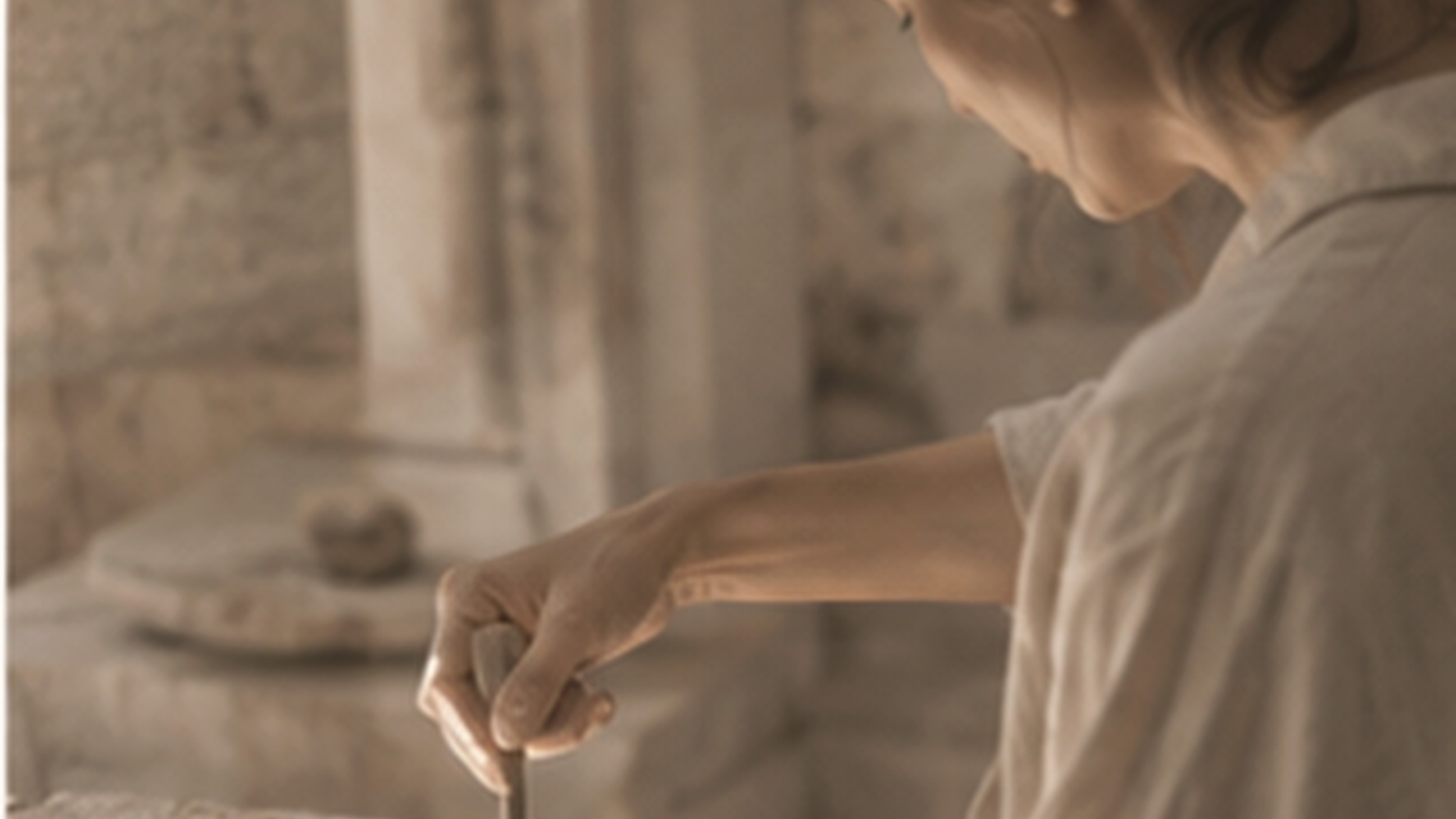 Geste d’atelier sur la matière